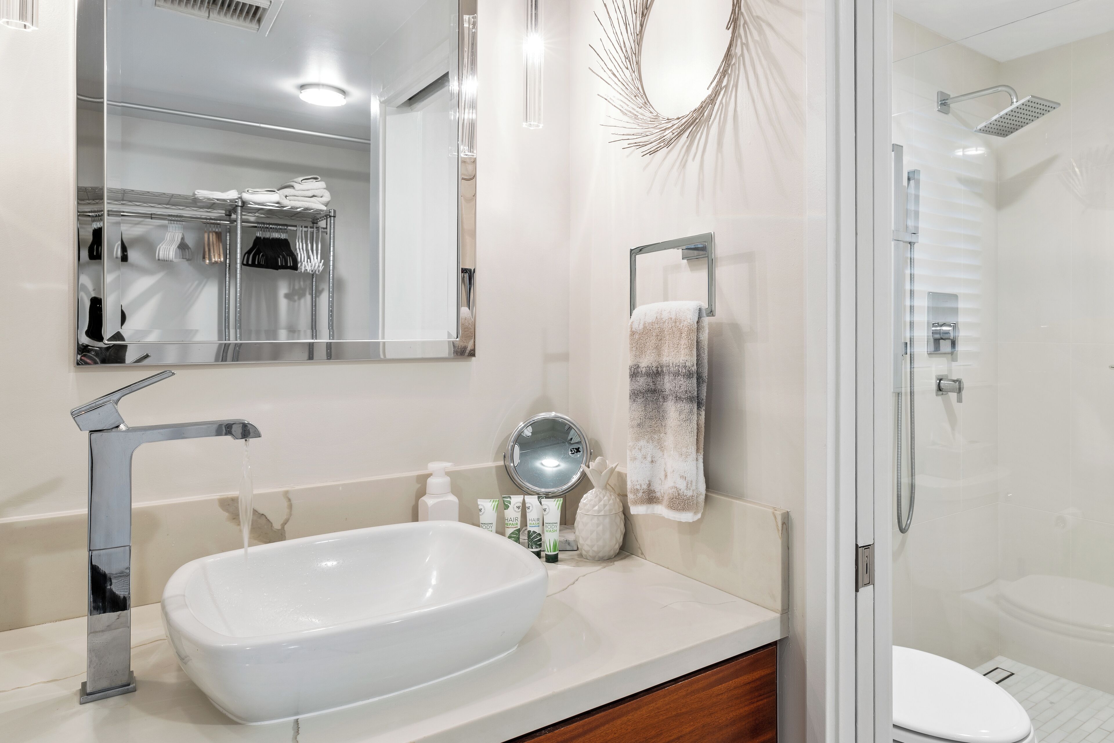 Studio, vue jardin | Salle de bain