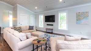 Smart TV, fireplace - OFF THE GRID-Custom Showplace w/ Private Pool;Multiple Decks;3 Minute Walk to Beach (Edisto Beach)