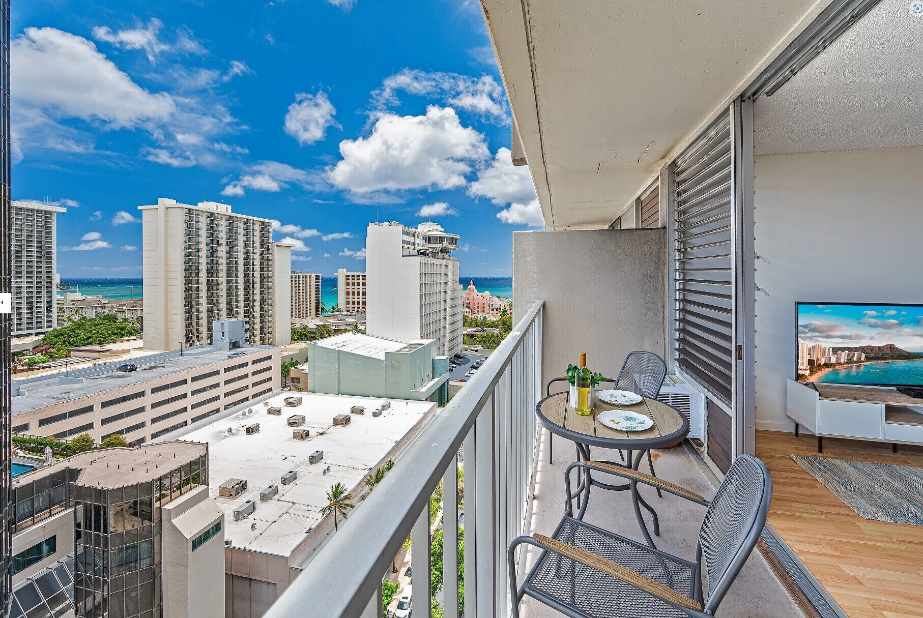 Deluxe Studio Suite, Lanai, Partial Ocean View | View from room