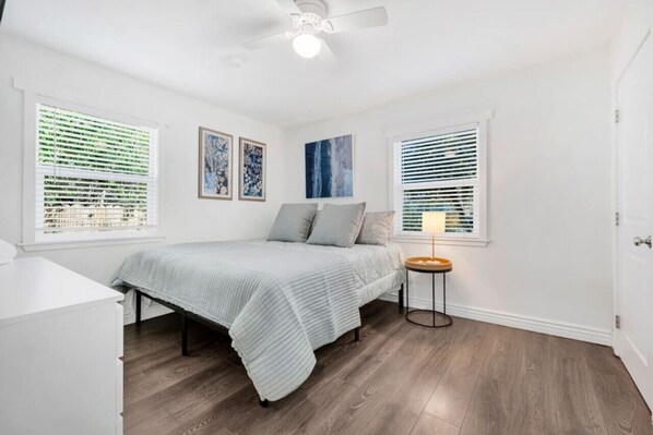 3 bedrooms, iron/ironing board, travel cot, WiFi