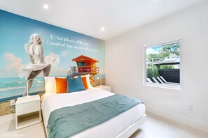 4 bedrooms, iron/ironing board, travel cot, WiFi