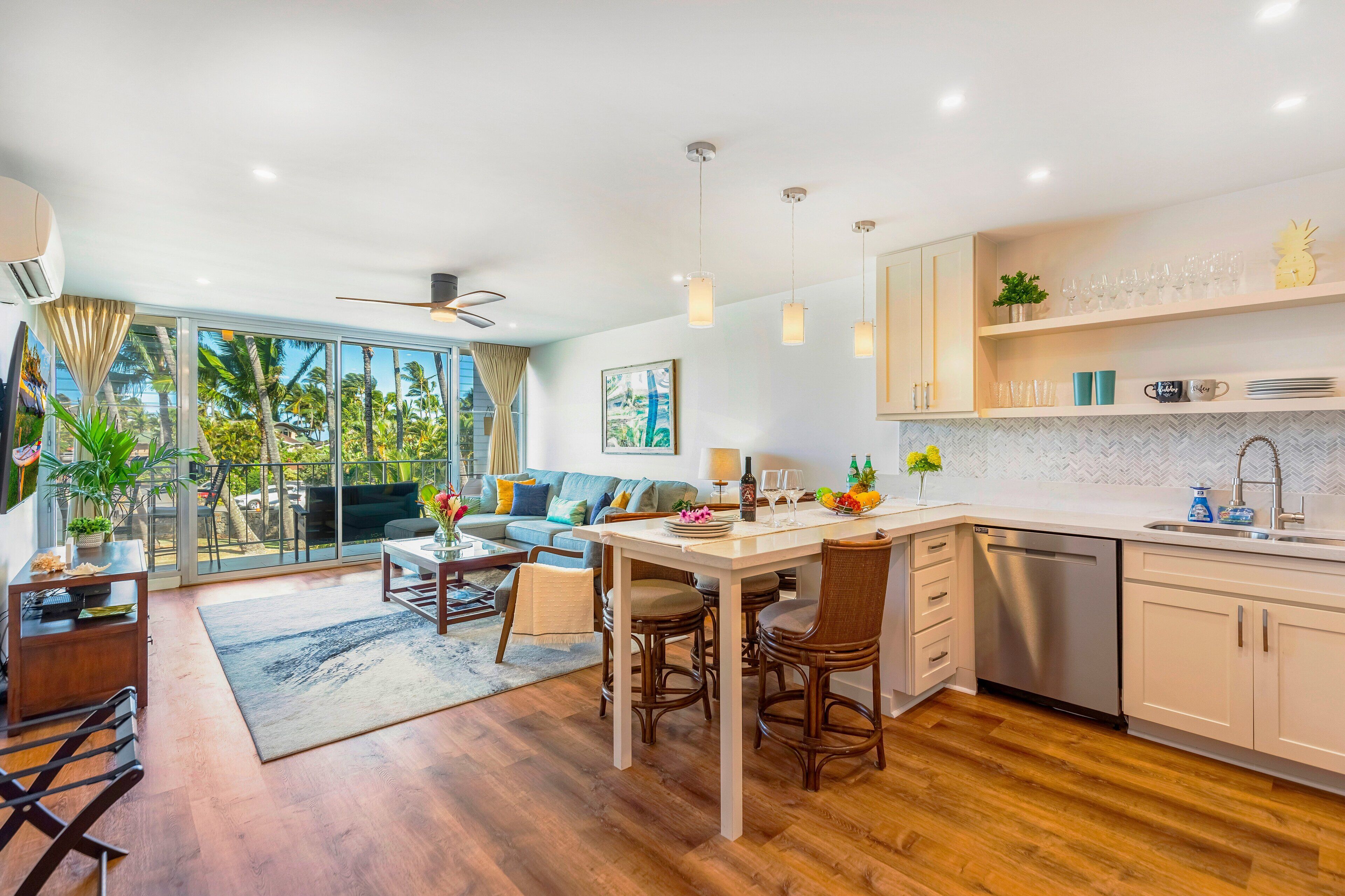 ファミリー コンドミニアム 2 ベッドルーム 2 バスルーム ガーデンビュー (1006) | 客室内のダイニングエリア