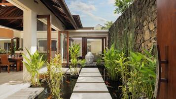 Grand Villa, 5 Bedrooms, Pool View | Living area | Flat-screen TV