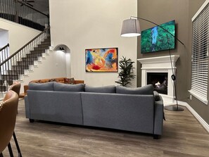 TV connectée, cheminée