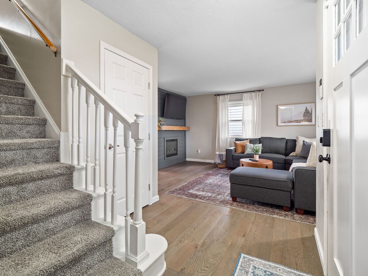 Smart TV, fireplace, video games, foosball