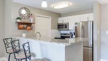 Microwave, oven, dishwasher, cookware/dishes/utensils