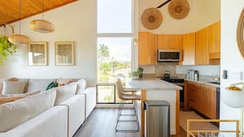 Smart TV, books, stereo