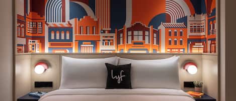 Pillowtop beds, individually decorated, individually furnished, desk