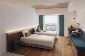 Caja de seguridad en la habitación y cortinas blackout 