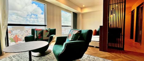 Executive Twin kamer, niet-roken (Sky Floor 16F) | Een kluis op de kamer, verduisterende gordijnen