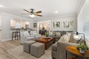 Smart TV, fireplace, offices