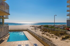 Appartamento Signature, 2 camere da letto, balcone, vista piscina | Vista del balcone