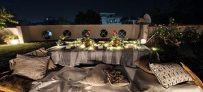 Espace banquet en plein air