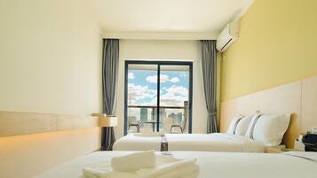 Memory foam beds, in-room safe, individually furnished