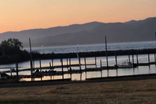 Stunning Sunset View. Taken while relaxing on the furnished second floor deck.