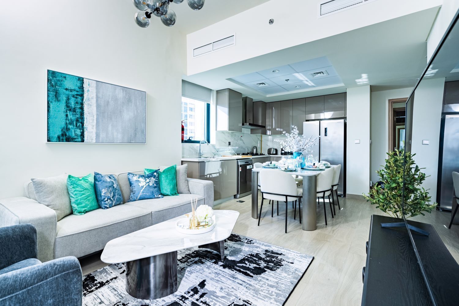 Deluxe Apartment | Living area | Smart TV, Netflix, streaming services