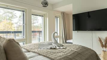 1 makuuhuone, ilmainen Wi-Fi, vuodevaatteet