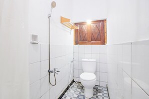 Dusche, Handtücher, Seife, Shampoo