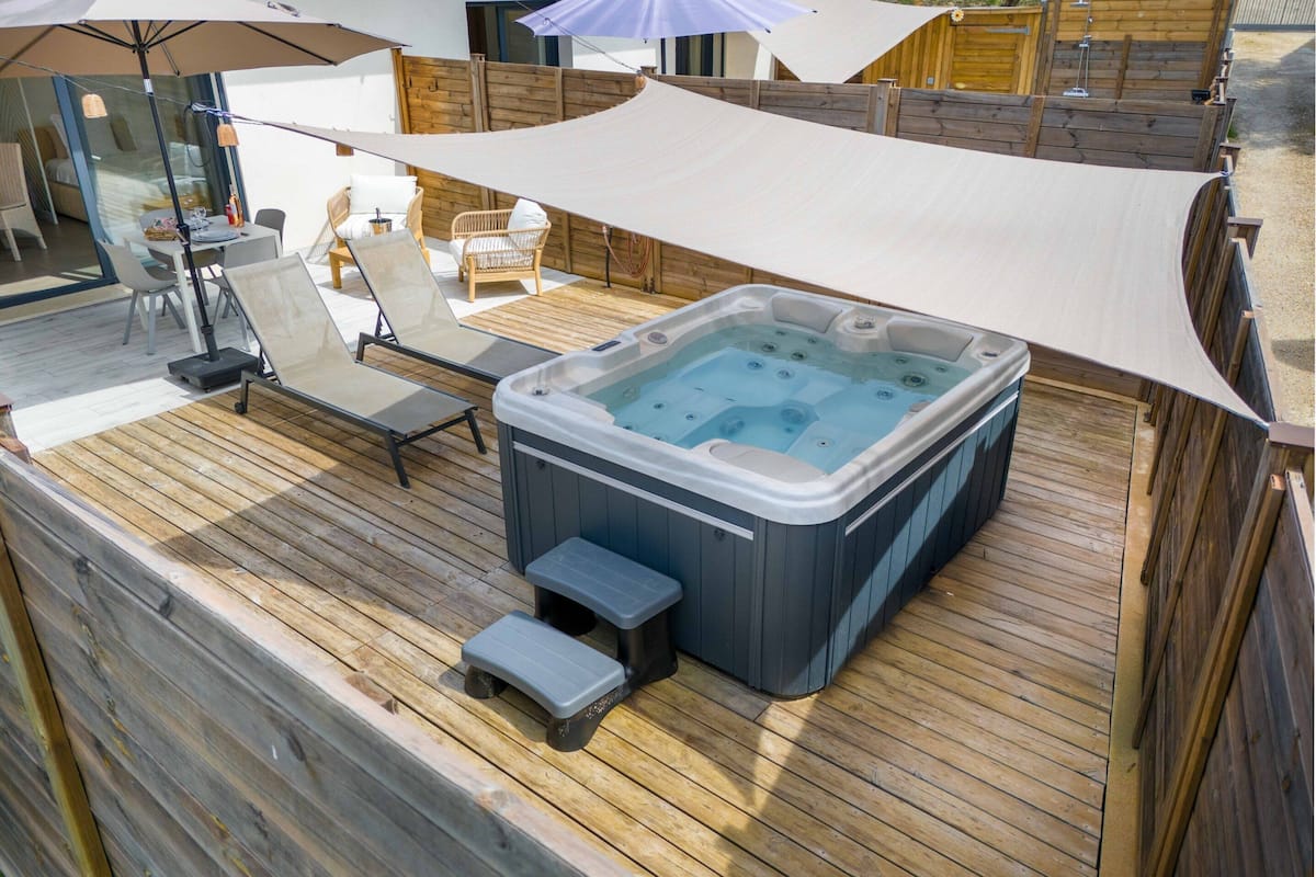 Studio, Terrace | Outdoor spa tub