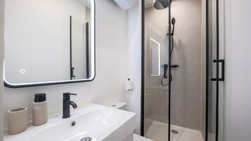 Shower, hair dryer
