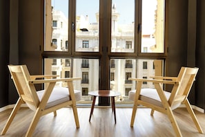 Chambre Premium, 1 chambre, vue ville | Coin séjour