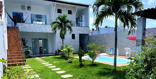 4 bedroom house, swimming pool, barbecue, 4 minutes from Orla Pôr do Sol - Mosqueiro/Aracaju