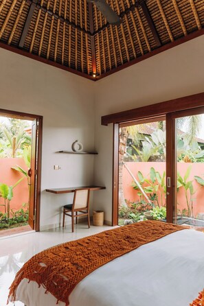 Villa, 2 Bedrooms, Pool View | 2 bedrooms, desk, laptop workspace, soundproofing - Alcyone House Ubud (Ubud)