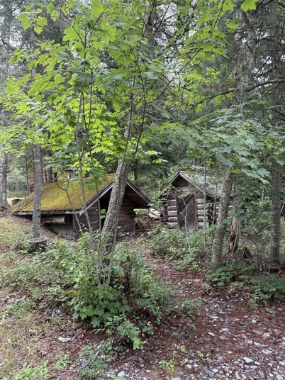 Inside Glacier National Park, West Entrance! Walsh Cottage steps to the shores
