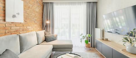 Departamento Deluxe, se aceptan mascotas, junto a la playa | 1 habitación, ropa de cama de alta calidad y decoración personalizada