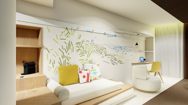 1 bedroom, in-room safe, iron/ironing board, free cribs/infant beds