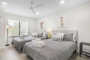 2 bedrooms, iron/ironing board, free WiFi, bed sheets