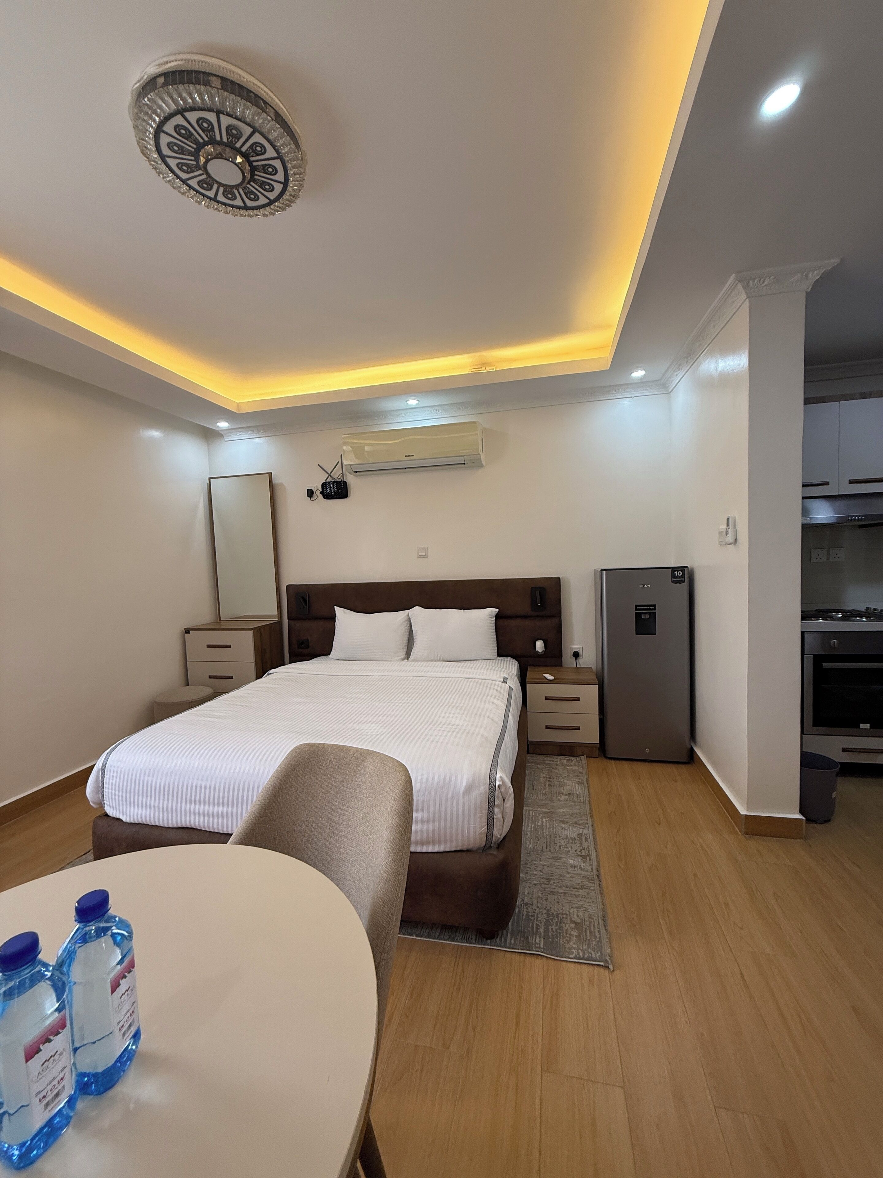 Deluxe-Studio, Balkon, Stadtblick | Hochwertige Bettwaren, Pillowtop-Betten, individuell eingerichtet