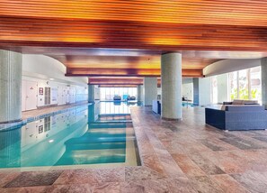 Indoor pool, a heated pool