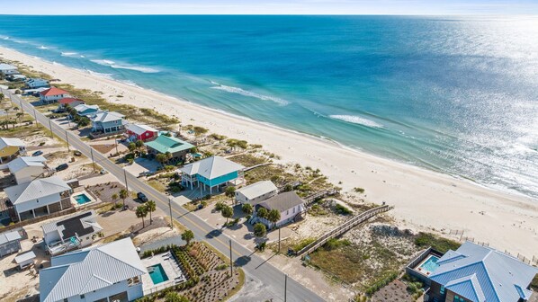 Accommodatie ligt op het strand