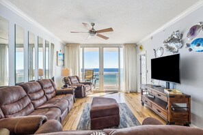 TV - Upscale Gulf Front Condo w/ Stunning Beach Views at The Pearl of Navarre! (Navarre Beach)
