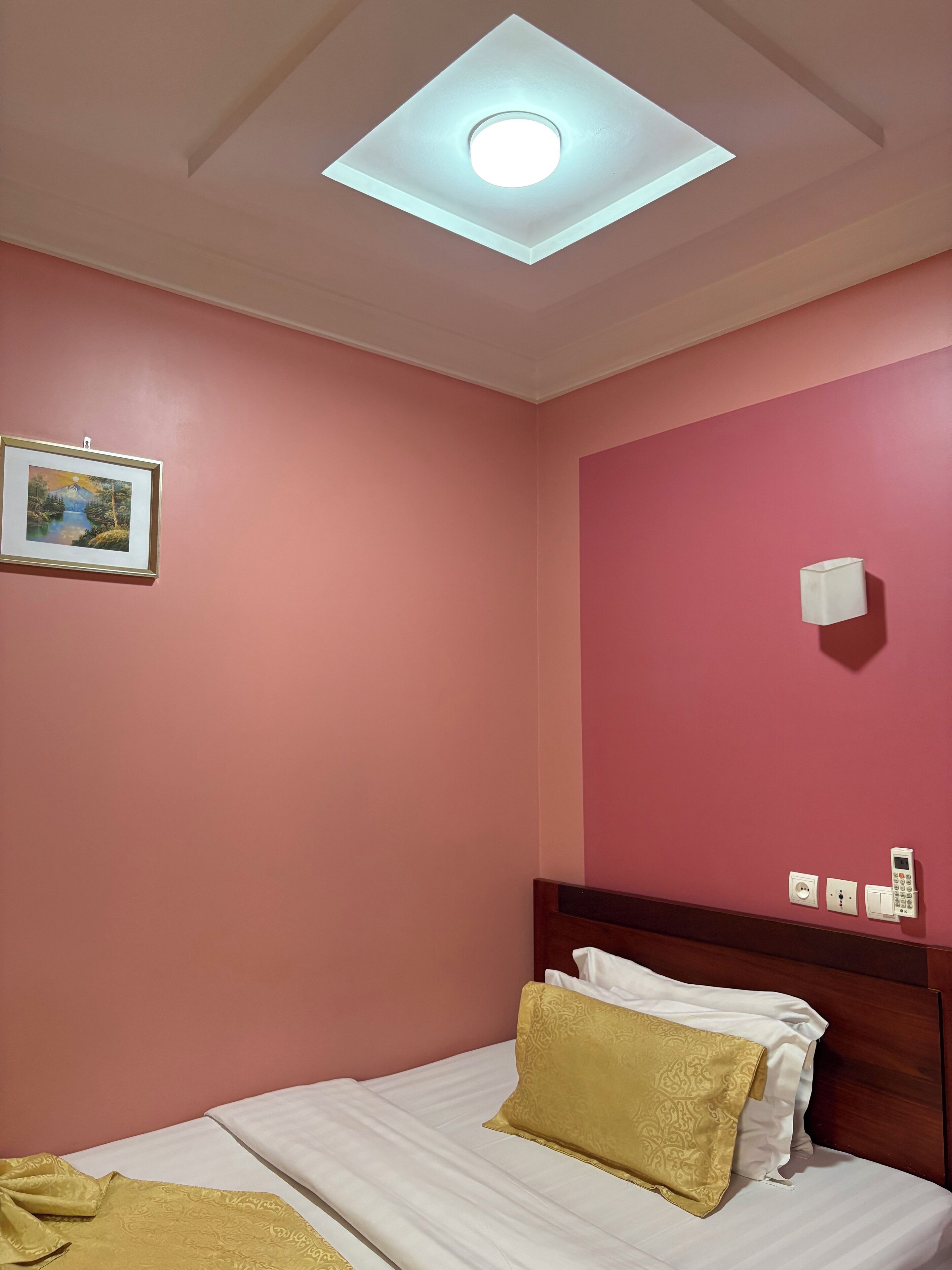 Phòng tiện nghi đơn giản, 1 giường đôi, ban công | Bàn, khu vực làm việc phù hợp cho laptop, màn/rèm cản sáng 