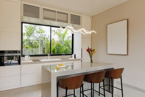 Private kitchen - SOLAIR Pererenan Loft #9 - 1 bdr - with pool and rooftop barbeque (Badung)