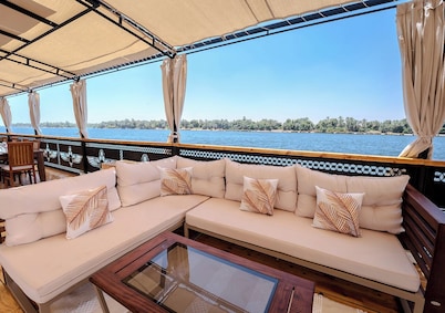 Anoush Dahabiya Nile cruise 7 nights From Luxor to Luxor each Monday