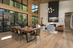 Dining - Luxury Single-Story Cabin with Expansive Covered Decks, Playground & Hot Tub (Broken Bow)