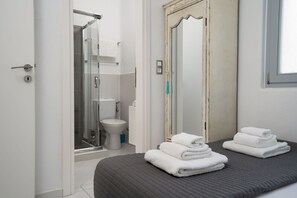 Hair dryer, towels