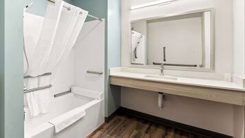 Room, 1 King Bed with Sofa bed, Accessible, Non Smoking | Laptop workspace, iron/ironing board, free WiFi, bed sheets