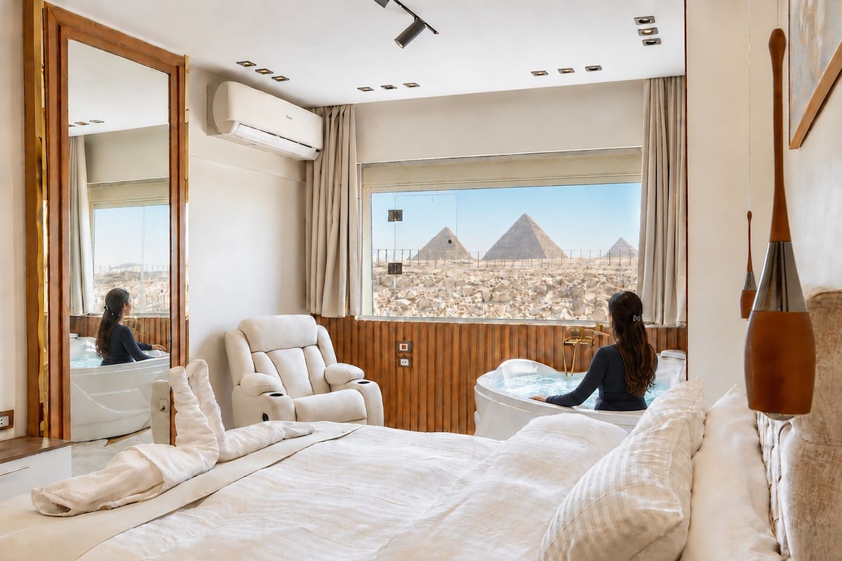 Luxe suite, uitzicht op de woestijn | Een minibar, een bureau, gratis wifi