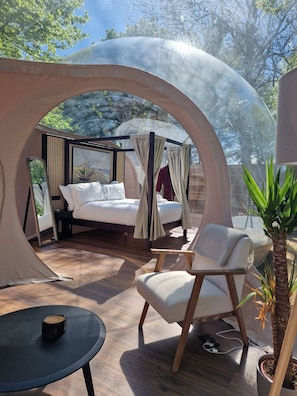 Luxe huisje, uitzicht op tuin | 1 slaapkamer, verduisterende gordijnen