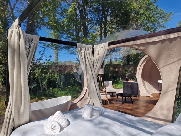Luxury Cabin, Garden View | 1 bilik tidur, langsir/tirai gelap terus 