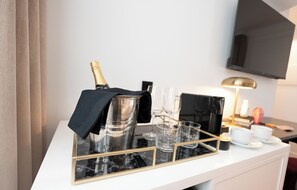 Chambre Double Premium, vue ville | Literie de qualité supérieure, couette en duvet d'oie