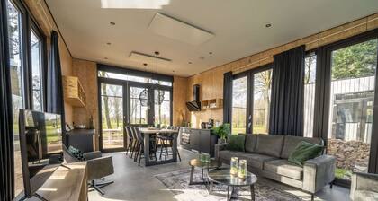 Modern Chalet by the River Maas