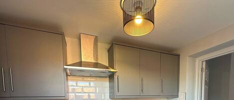 Apartment | Private kitchen | Fridge, microwave, oven, stovetop