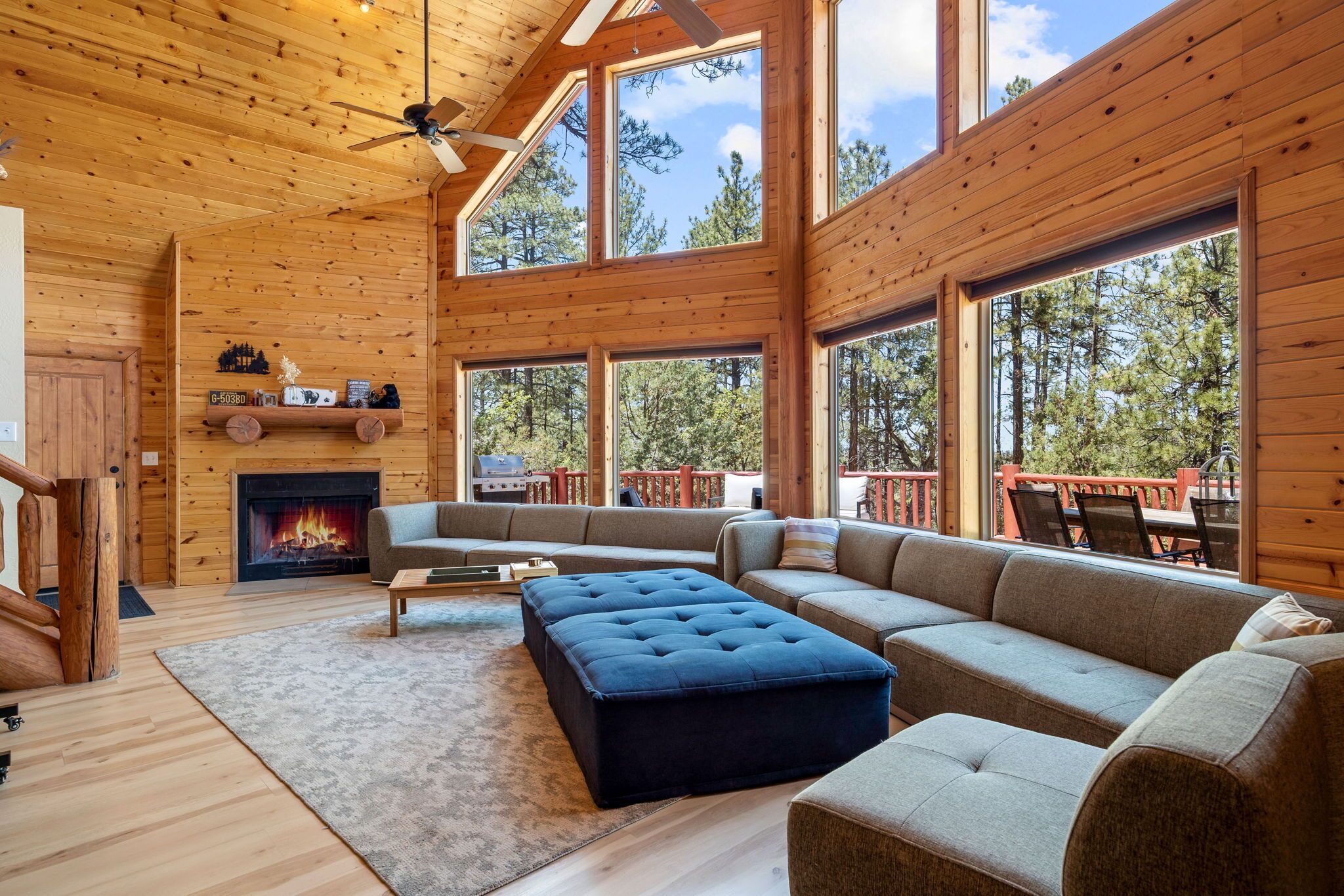 TV connectée, cheminée