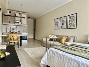 1 soverom, strykejern/-brett, wi-fi og sengetøy