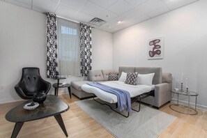 TV, fireplace - Wine & Waves | Downtown Rooftop Deck | Fireplace (Saint Joseph)